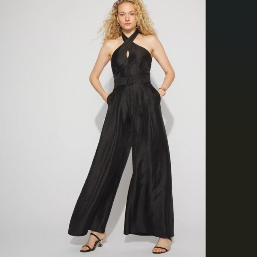White House Black Market Formal Halter Jumpsuit